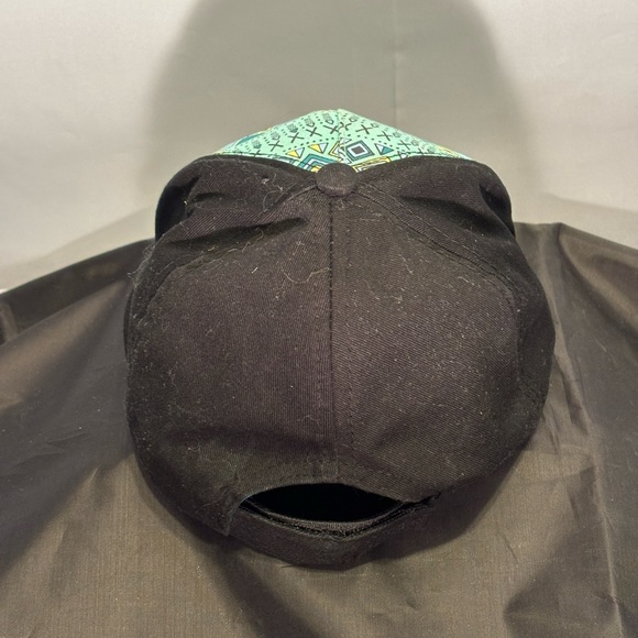 Accessory Depot Baseball Cap/Hat Black with Green Tribal Print Geometric OSFM - Picture 3 of 5